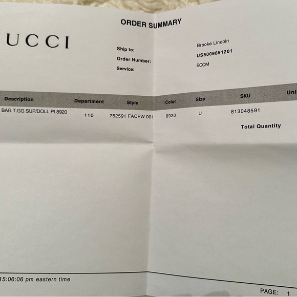 Gucci handbag  real - Picture 6 of 6